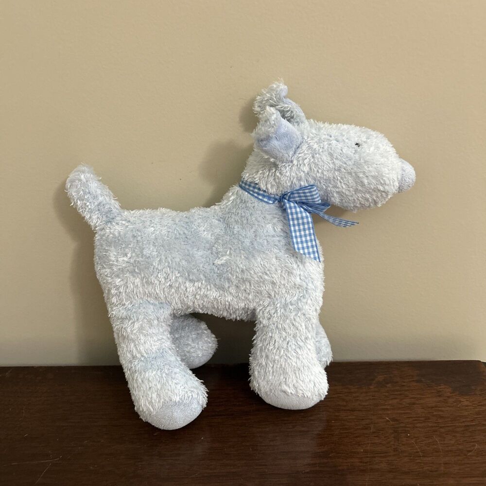 North American Bear Co. Blue Ollie Dog Puppy Plush Stuffed Animal Small size 10"